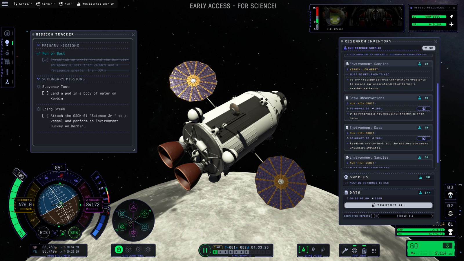 《坎巴拉太空計劃2》大型更新For Science!上線 追加新探索模式