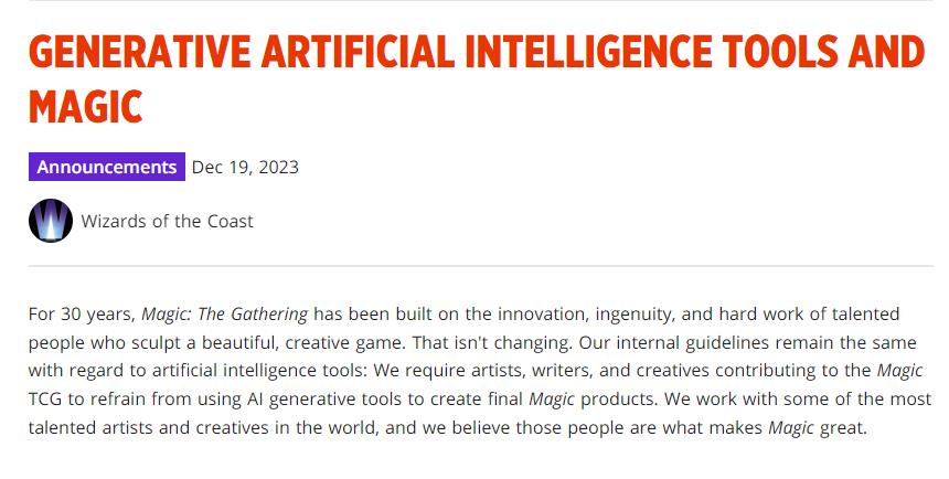 威世智在AI作畫爭議後更加反對人工智能藝術