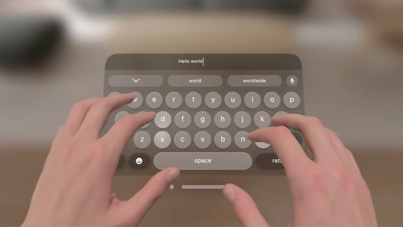 消息稱蘋果Vision Pro頭顯虛擬鍵盤體驗拉胯，傳統鍵盤仍是王道