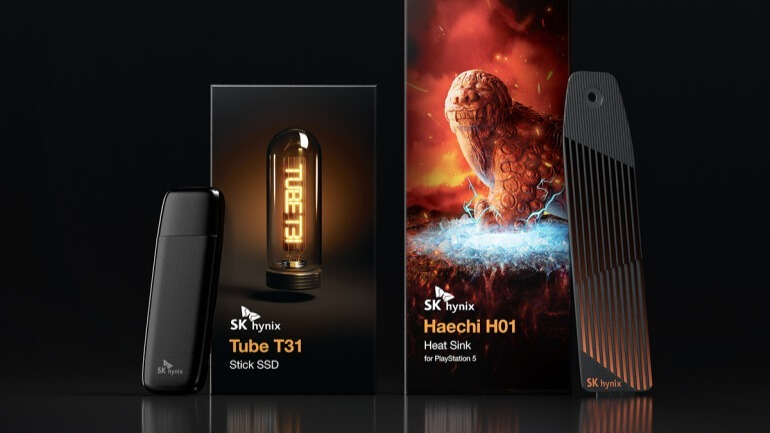 SK海力士推出Tube T31遊戲閃存盤及PS5專用散熱器Haechi H01