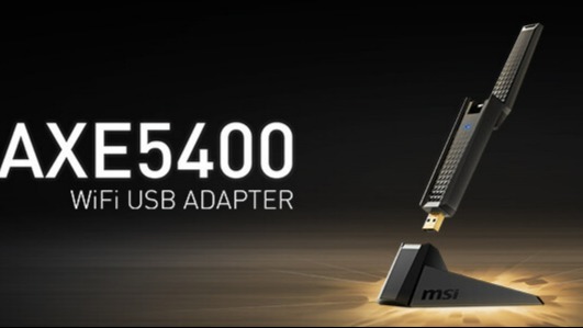 微星推出AXE5400三頻Wi-Fi 6E USB適配器：自帶底座設計、支持即插即用