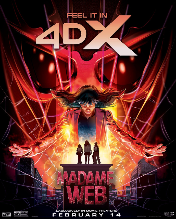 《蜘蛛夫人：超感覺醒》曝光IMAX和4DX海報