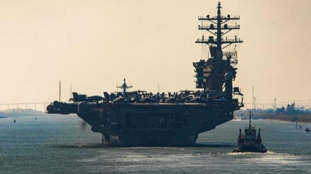 美軍三航母齊聚，已沖著中國，不許解放軍武統？或有核轟再次迫近