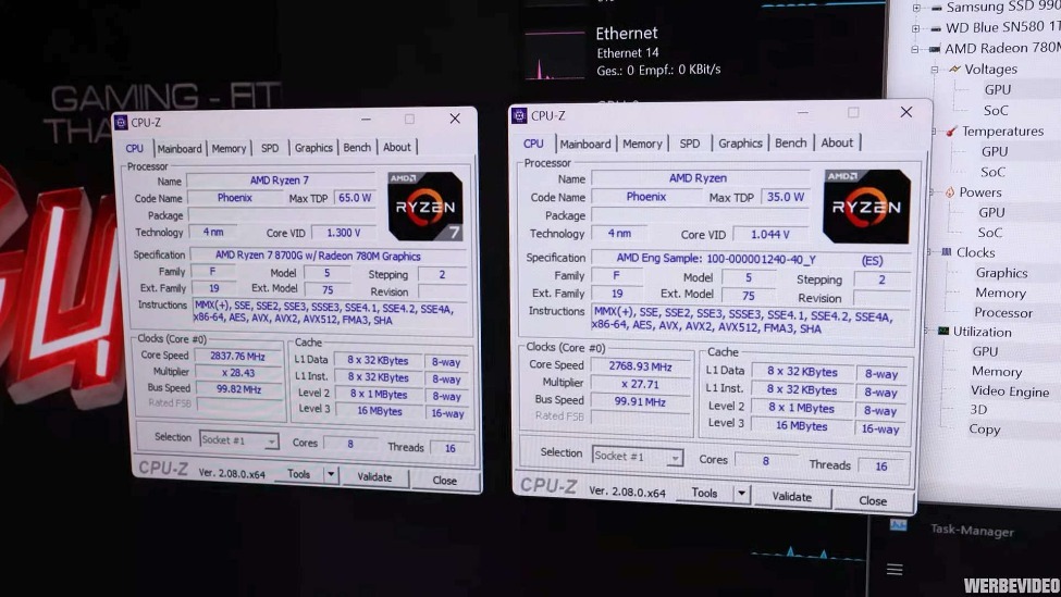 AMD銳龍7 8700GE處理器曝光：35W功耗，GPU性能較8700G降低23%