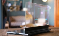 聯想展示ThinkBook透明顯示筆電 配17.3英寸無邊框透明micro LED屏