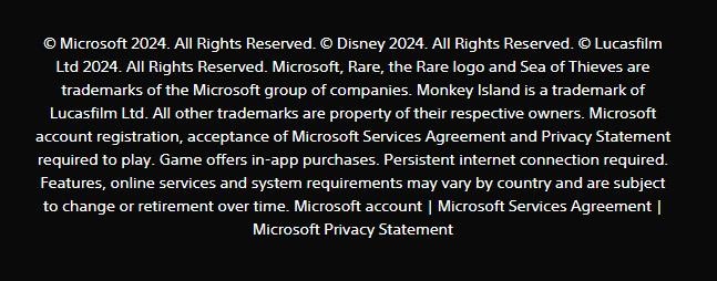 PS5版《盜賊之海》需要玩傢註冊關聯微軟賬戶才能遊玩