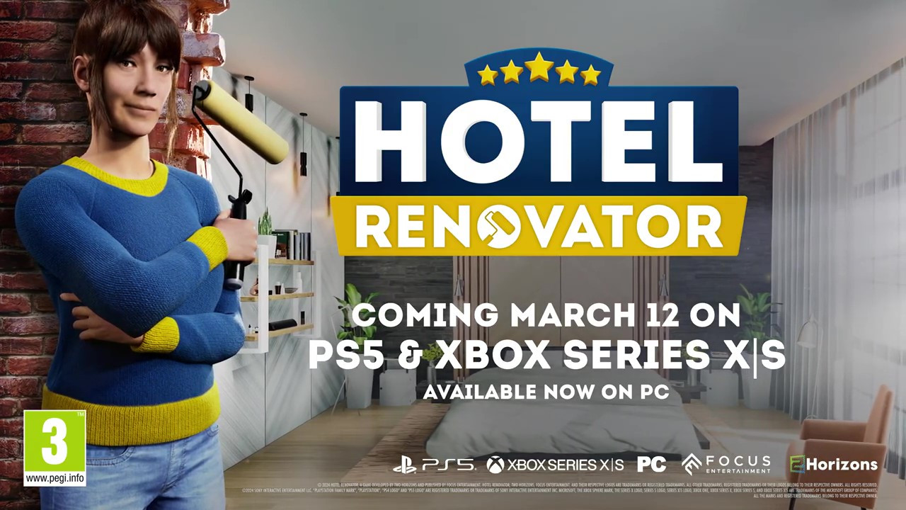 模擬經營遊戲《酒店裝修大師》主機發售日預告 3月12日上線