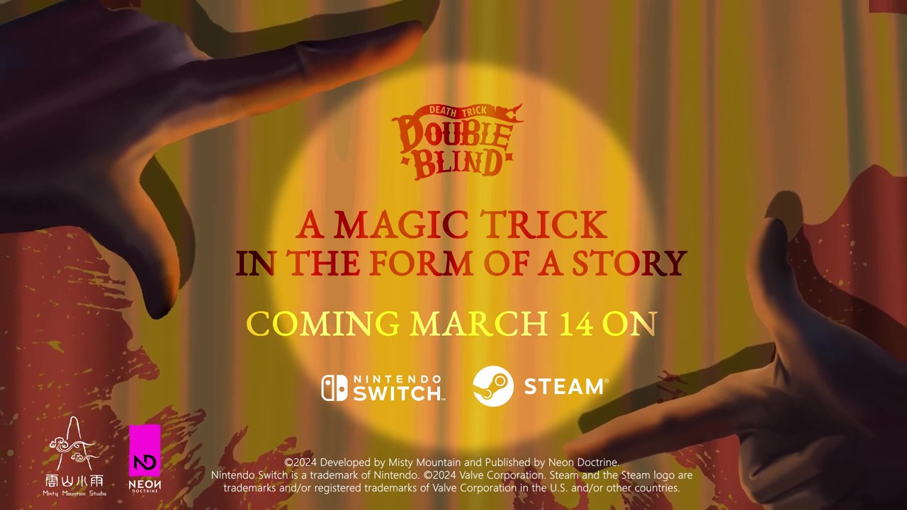 偵探文字冒險遊戲《雙盲把戲》發售日預告 3月14日上線