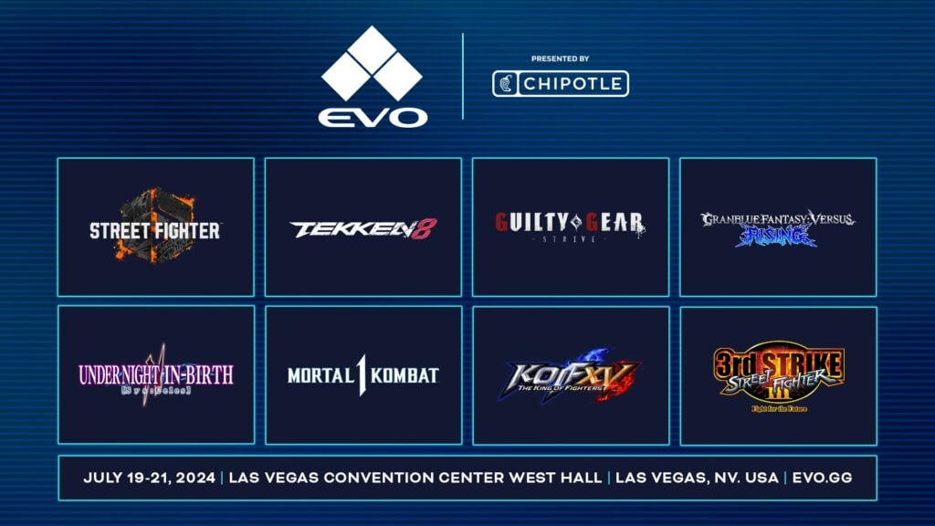 格鬥遊戲大賽EVO 2024遊戲陣容公佈：《鐵拳8》等