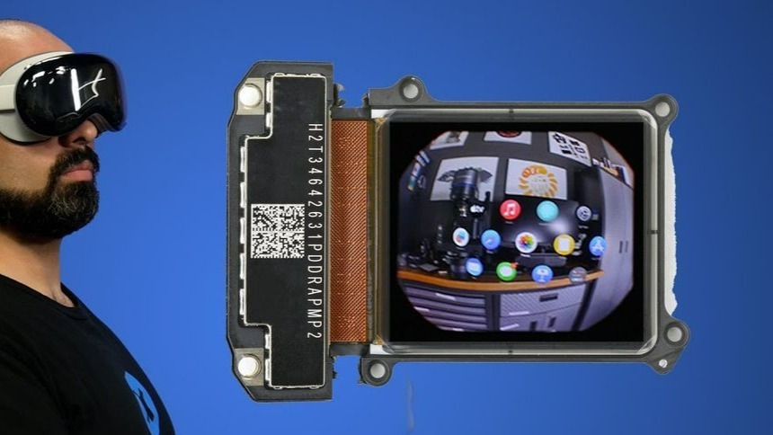 再拆蘋果Vision Pro頭顯：屏幕密度3386 PPI/34 PPD，電池46.08Wh