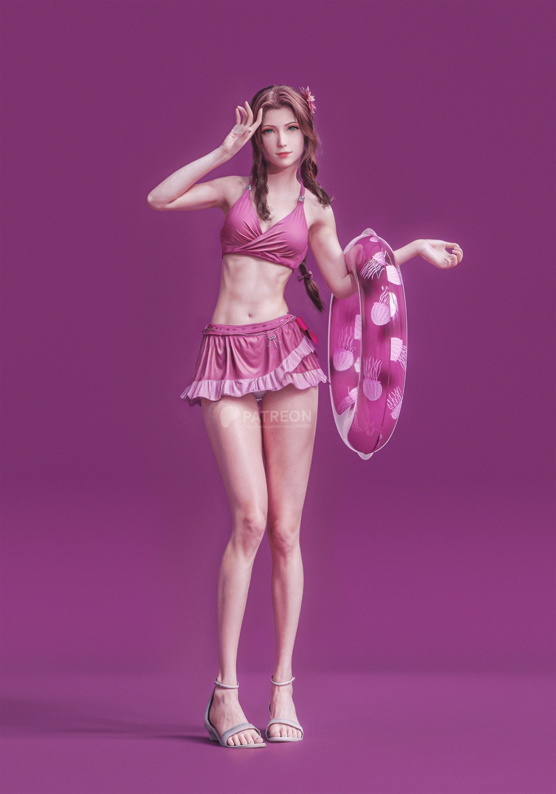 玩傢制《最終幻想7：重生》愛麗絲泳裝模型 喜歡嗎？