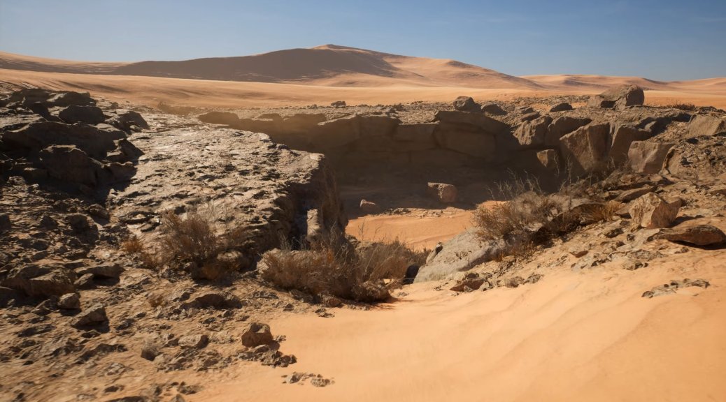 虛幻引擎5.3制作新版沙丘沙漠景觀技術演示視頻賞